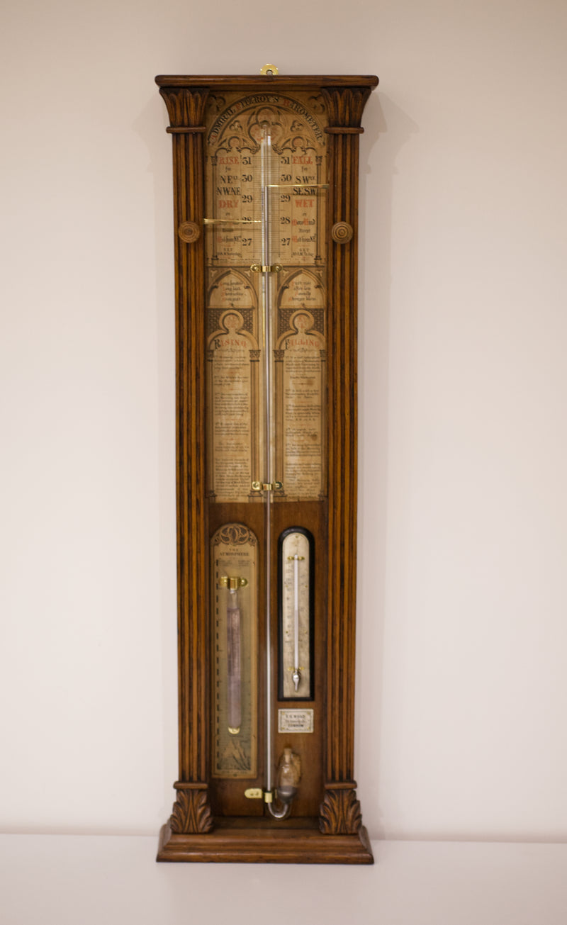 Late Victorian Admiral Fitzroy Barometer by EG Wood of London