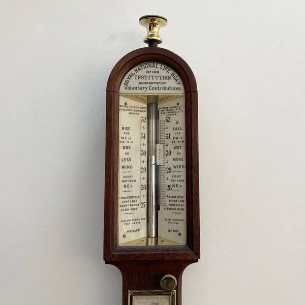 Victorian RNLI Admiral Fitzroy Storm Barometer by Negretti & Zambra London