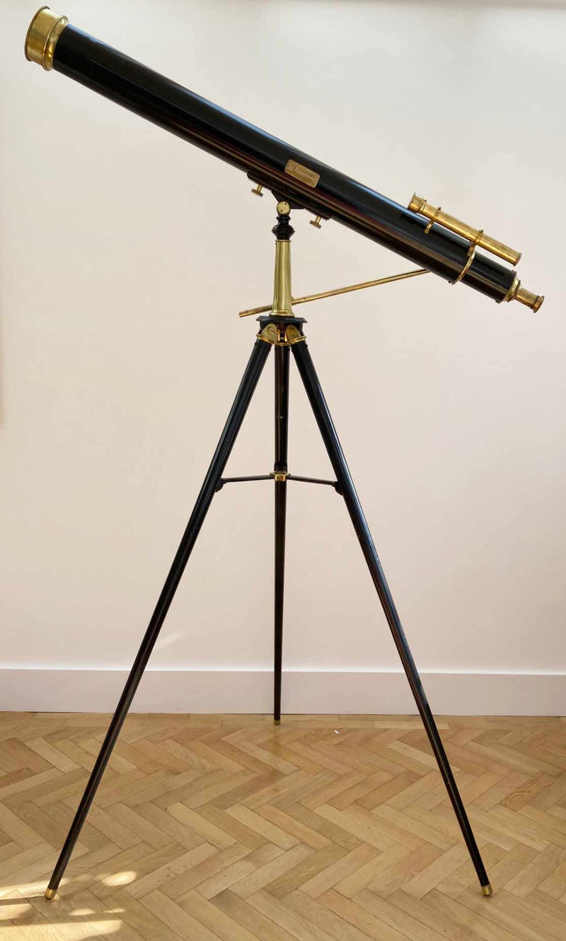 Mid Victorian Telescope on Stand by JT Slugg of Manchester