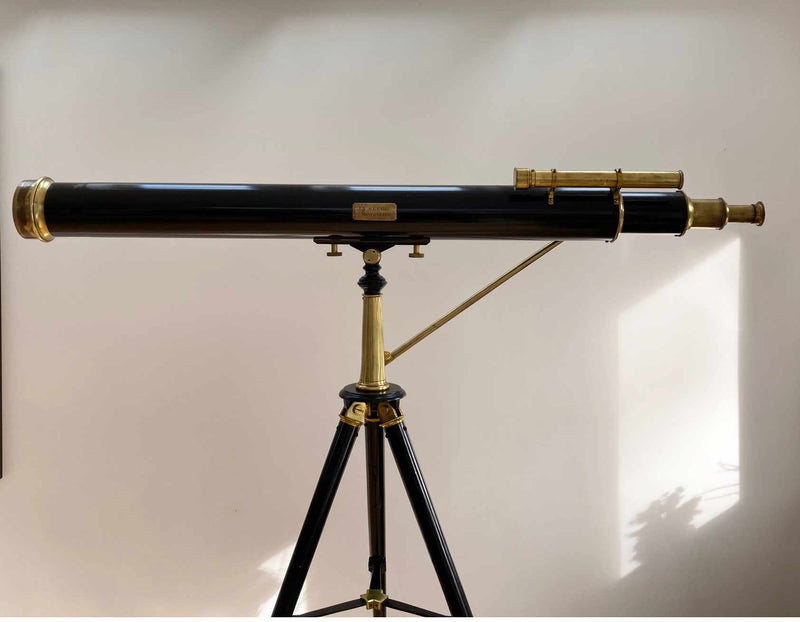 Mid Victorian Telescope on Stand by JT Slugg of Manchester