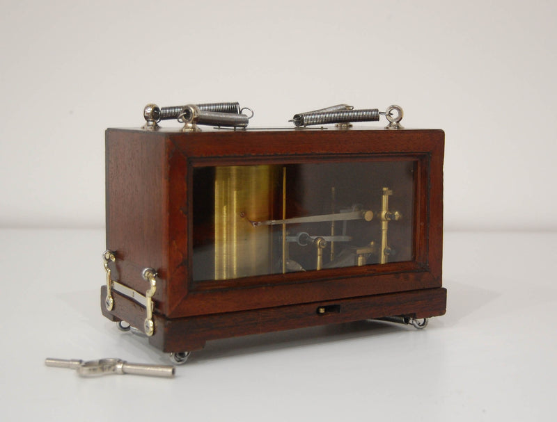 Rare Cased Aviation Bourdon Tube Barograph by Richard Freres of Paris