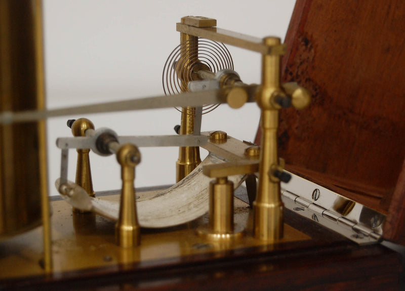 Rare Cased Aviation Bourdon Tube Barograph by Richard Freres of Paris