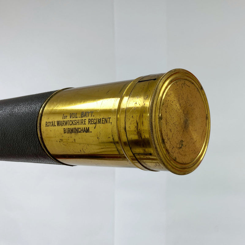 Victorian Boer War Period Telescope by Gregory for the Royal Warwickshire Volunteers