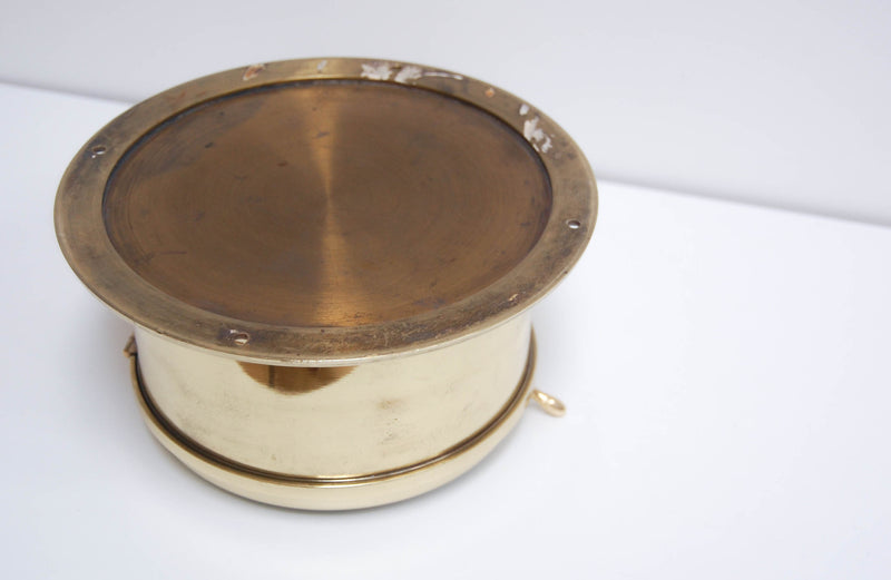 Late Victorian Brass Cased Ship's Clock by Negretti & Zambra, London