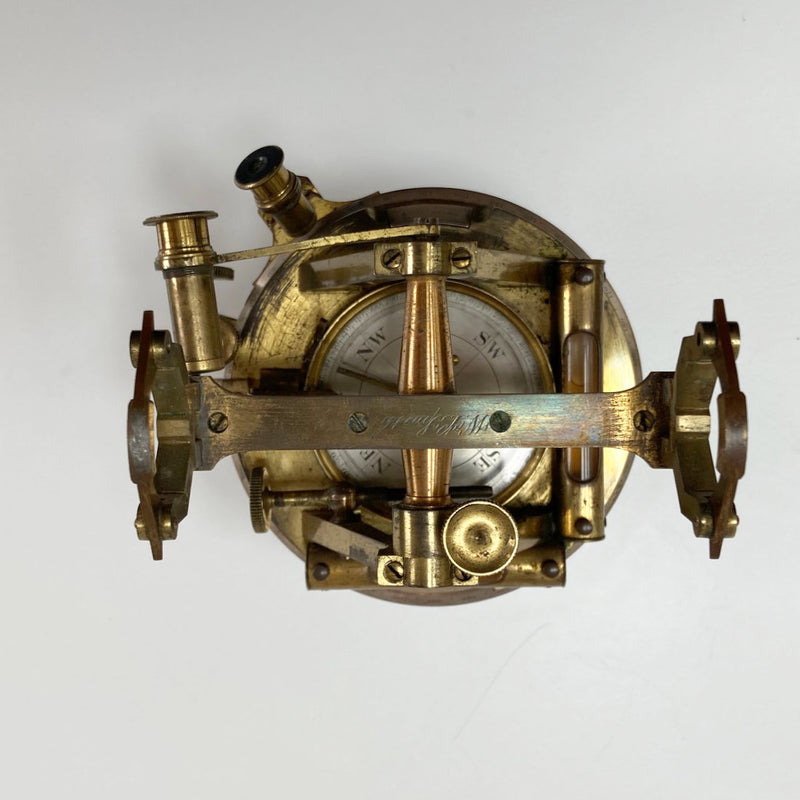 William IV Cased Miniature Altazimuth Theodolite by Cox of Devonport