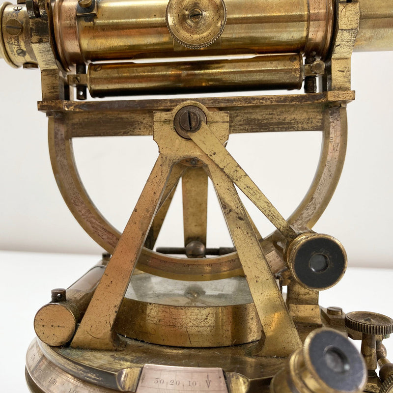 William IV Cased Miniature Altazimuth Theodolite by Cox of Devonport