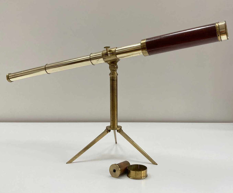 George III Mahogany Cased Telescope on Stand by Matthew Berge London