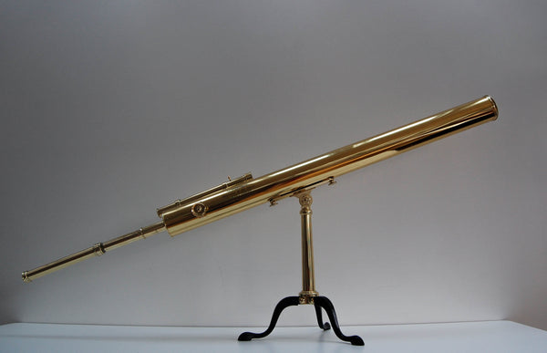 Large Cased Victorian Desk Top Astronomical Telescope by Newton & Co, Fleet Street