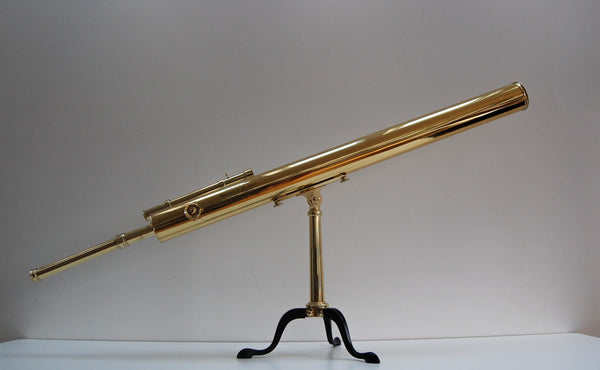 Large Cased Victorian Desk Top Astronomical Telescope by Newton & Co, Fleet Street