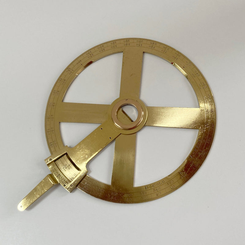 Eighteenth Century Circular Protractor by Benjamin Cole of Fleet Street