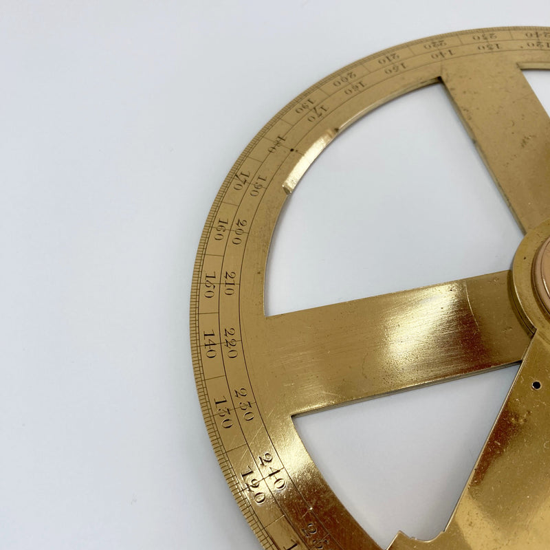 Eighteenth Century Circular Protractor by Benjamin Cole of Fleet Street