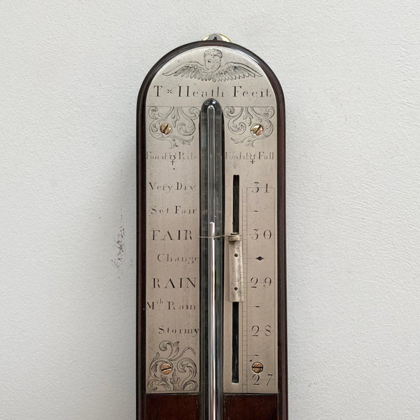 Early Eighteenth Century Stick Barometer by Thomas Heath of London