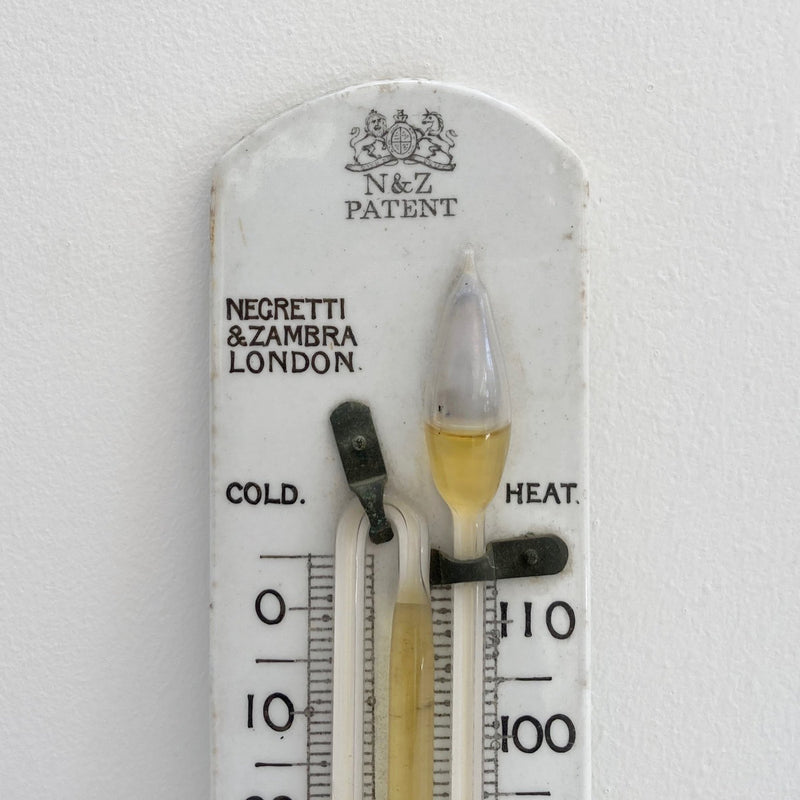 Mid Victorian Self Registering Max Min Thermometer in Case by Negretti & Zambra