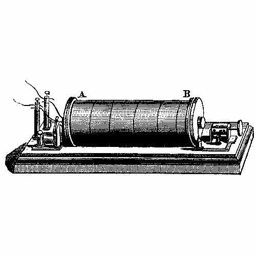 Rare Early Induction Coil or Ruhmkorff Coil by Heinrich Daniel Ruhmkorff