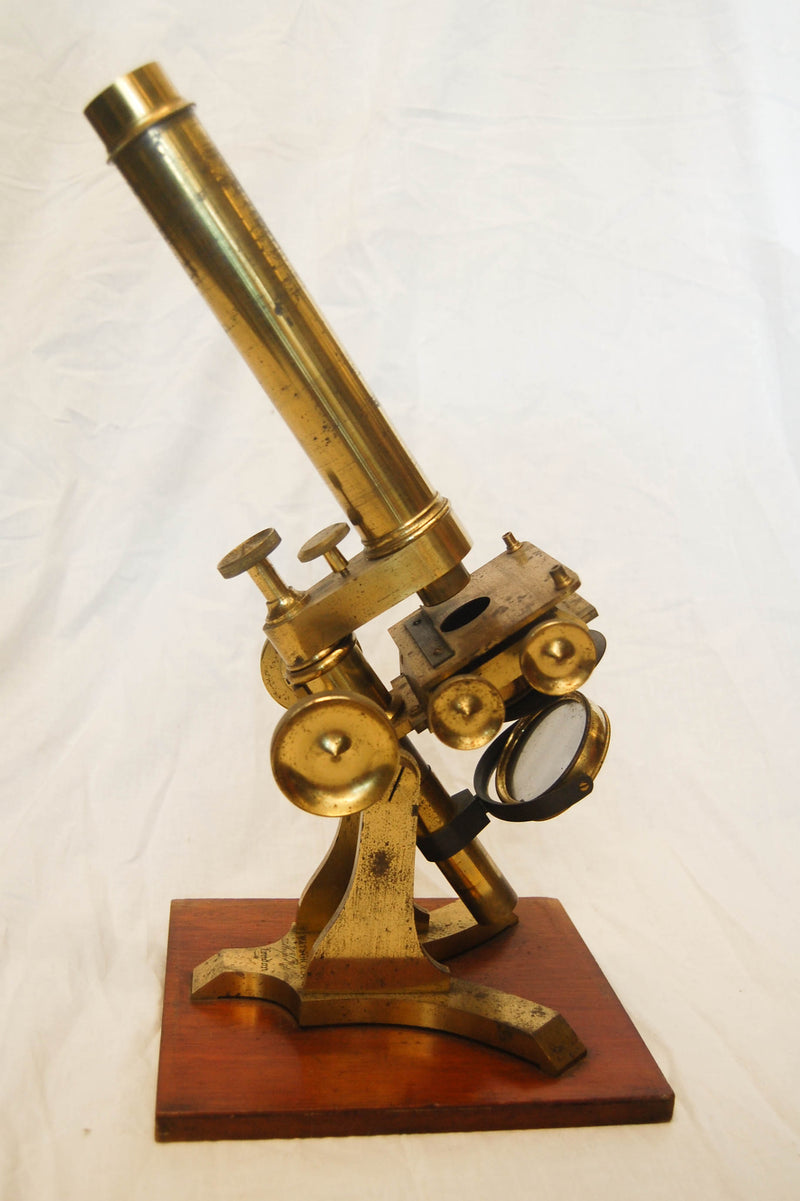 Victorian Cased Monocular Microscope by Watson & Son of 313 High Holborn, London