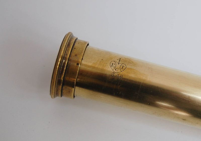 East India Company Three Draw Telescope by Thomas Jones of Charing Cross, London