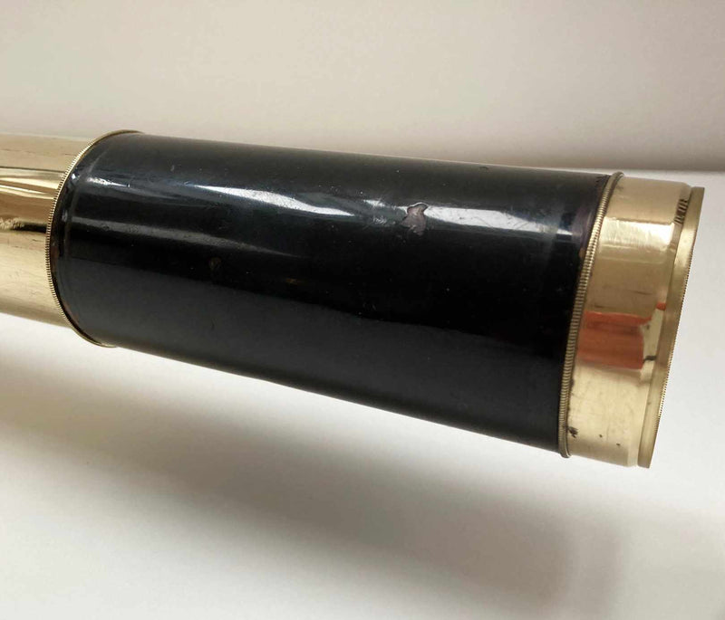 George III Eight Draw Telescope with Black Lacquer Finish by Thomas Blunt London