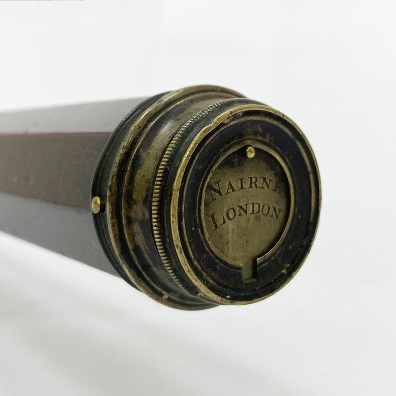 Mid-Eighteenth Century Octagonal Reverse Taper Marine Telescope by Edward Nairne