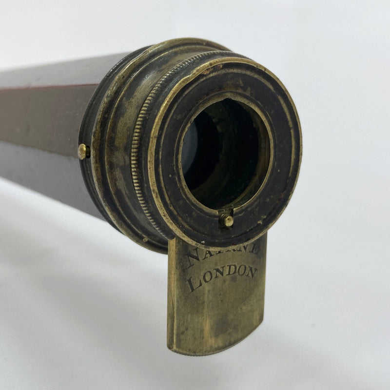 Mid-Eighteenth Century Octagonal Reverse Taper Marine Telescope by Edward Nairne
