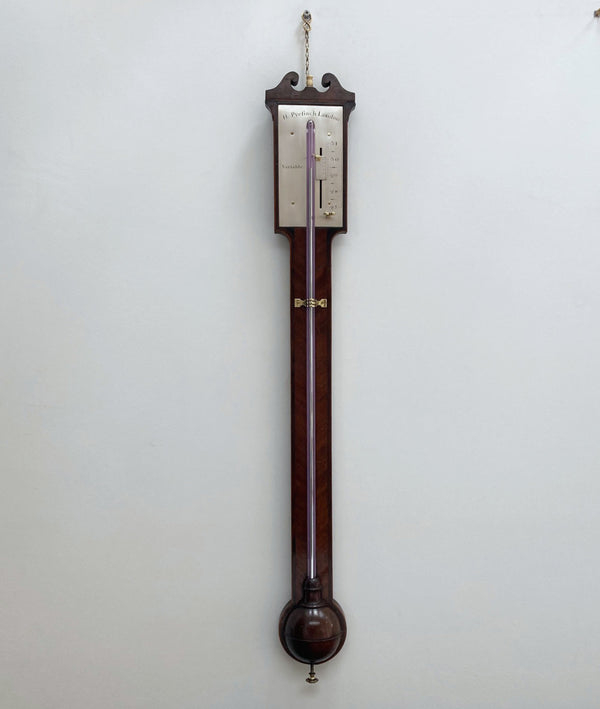 Mid Eighteenth Century Stick Barometer by Henry Pyefinch London