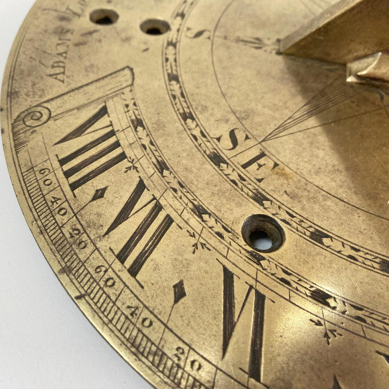 Late Eighteenth Century Sun Dial by George Adams of Fleet Street London