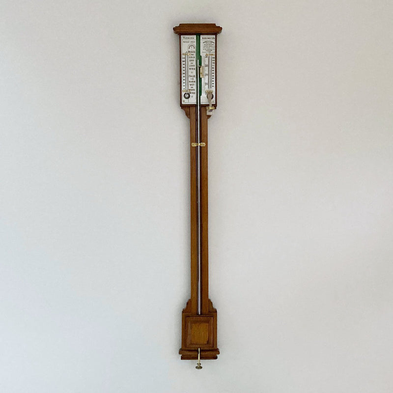 Early Victorian Farmers Stick Barometer by Negretti & Zambra