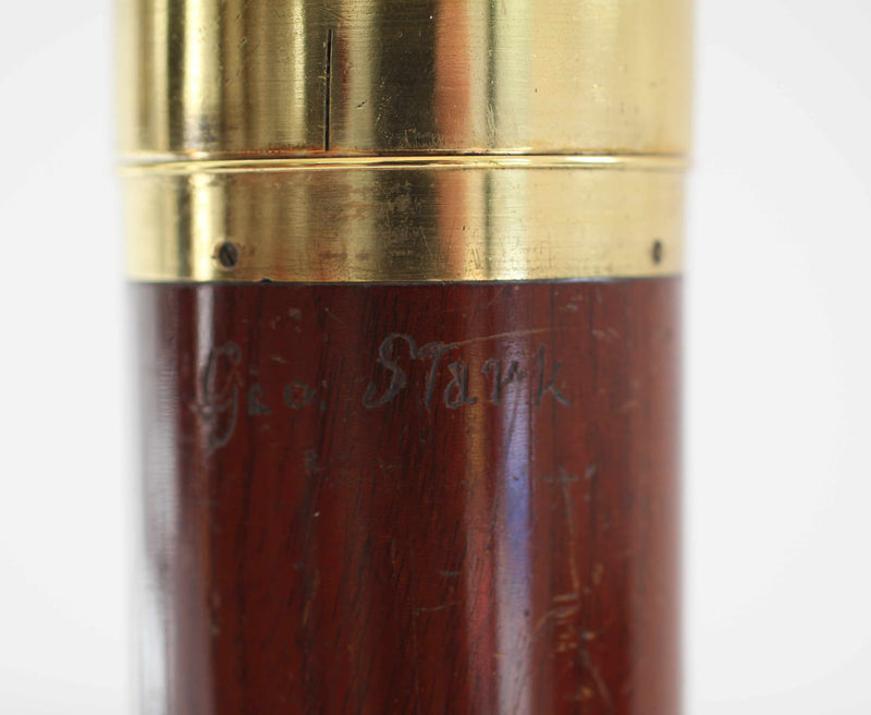 Napoleonic Five Draw Telescope by George Willson Engraved to George Stark