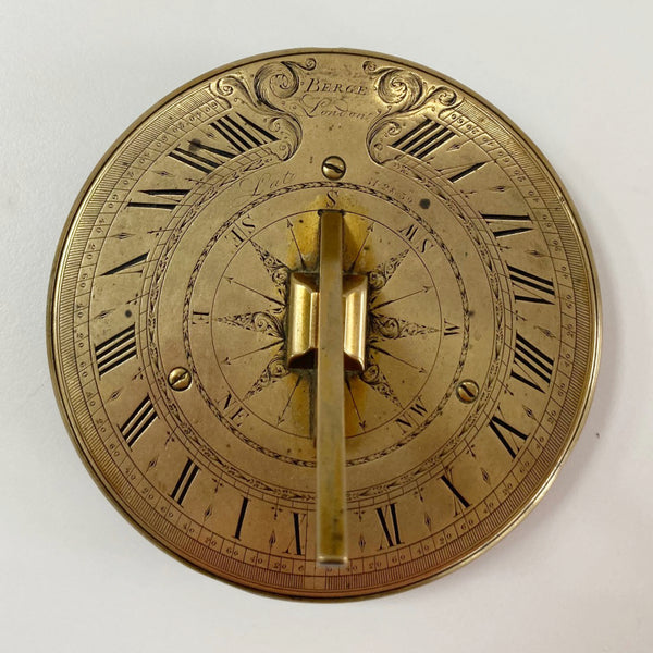 Georgian Five Inch Sun Dial by Matthew Berge - Royal Observatory Interest