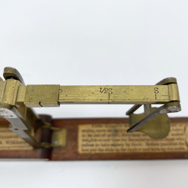 Regency Double Turn Folding Gold Balance by Stephen Houghton & Son of Ormskirk