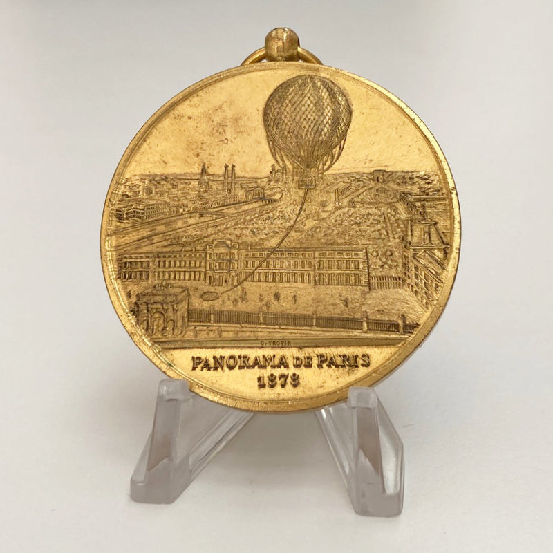 1878 Paris Exposition Balloon Ascent Medal - Henri Giffard