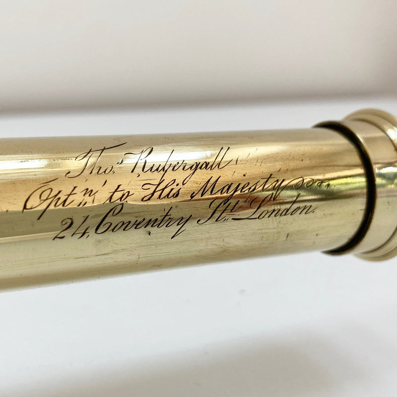 William IV Four Draw Telescope with Baleen Covered Barrel by Thomas Rubergall London