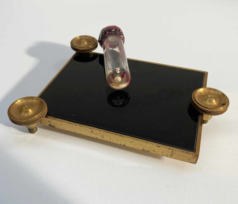 Georgian Black Glass Artificial Horizon by Thomas Jones of London