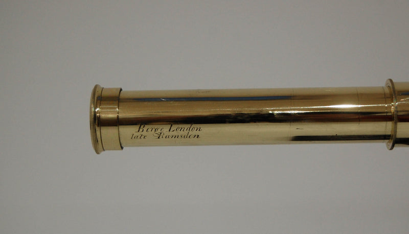 Small George III Three Draw Telescope by Matthew Berge (Late Ramsden) London