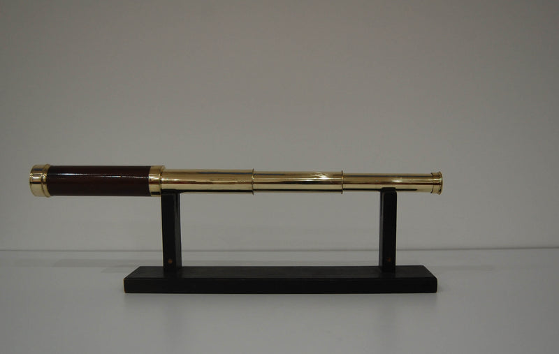 Small George III Three Draw Telescope by Matthew Berge (Late Ramsden) London