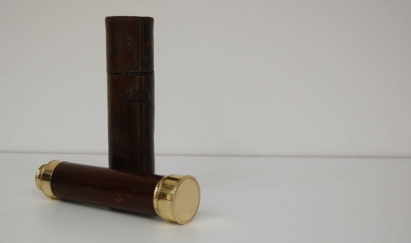 Small George III Three Draw Telescope by Matthew Berge (Late Ramsden) London