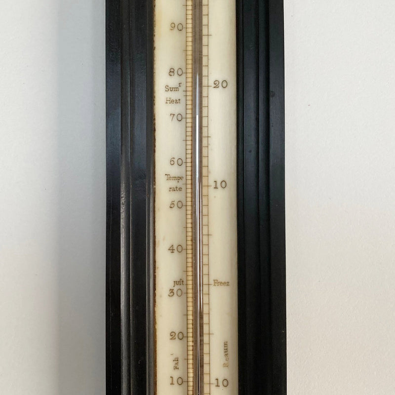 Large Georgian Wall Thermometer in Case by Matthew Berge London