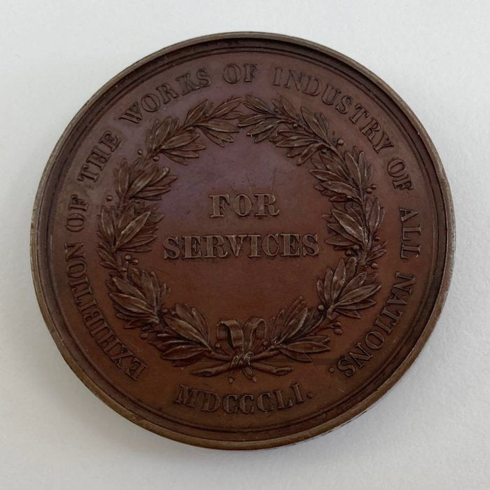 Great Exhibition Royal Commission Services Medal to Robert Stephenson Engineer