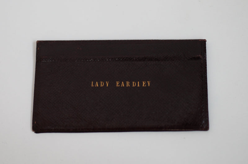 Lady Eardley's Great Exhibition Season Ticket in Original Morocco Leather Wallet