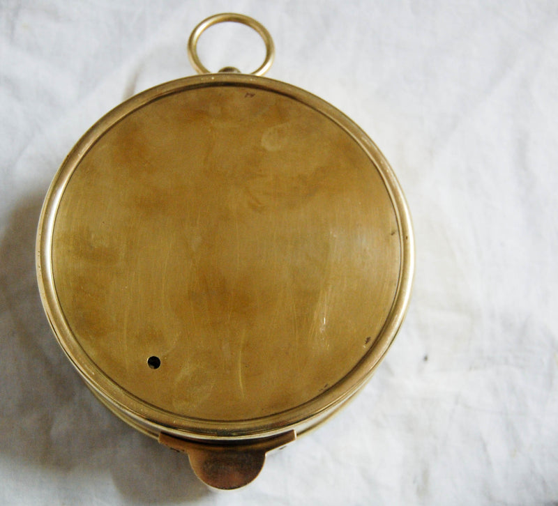 Victorian Oak Cased Ship's Barometer by Henry Hughes - Thames Marine Officers Training School Prize