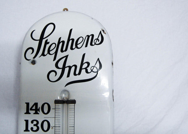 An Early Twentieth Century Giant Stephen's Ink Thermometer Advertising Sign - Jason Clarke Antiques