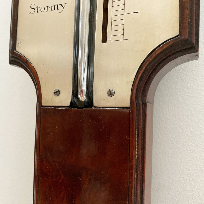 Eighteenth Century Mahogany Stick Barometer by Charles Lincoln of London