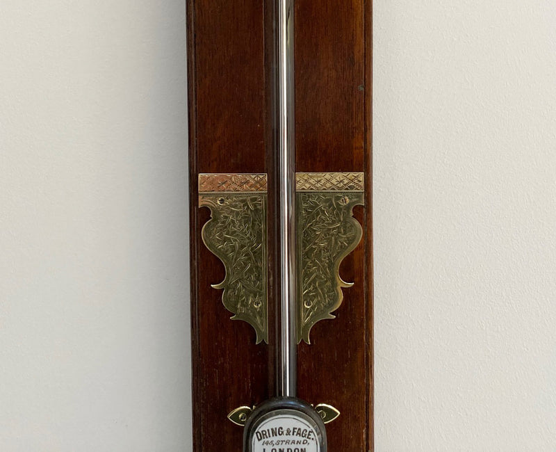 Late Victorian Stick Barometer by Dring & Fage of London