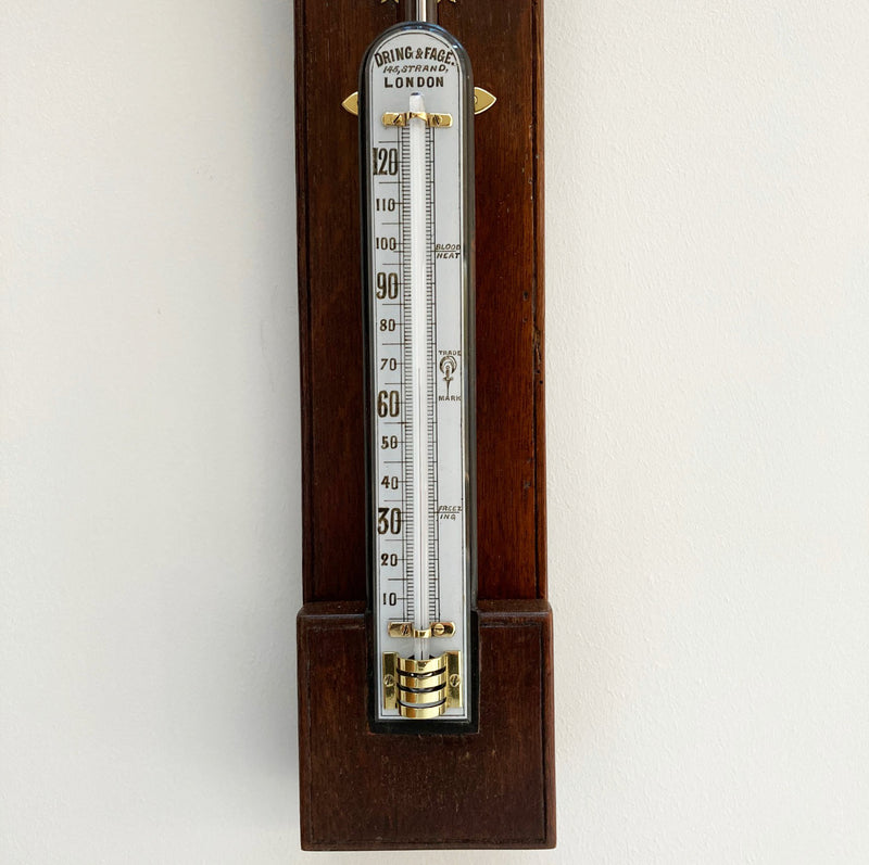 Late Victorian Stick Barometer by Dring & Fage of London