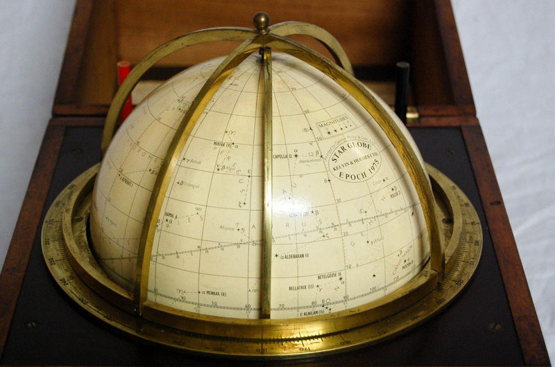 A Cased Seven Inch "Star Globe Epoch 1975" by Kelvin & Hughes Limited - Jason Clarke Antiques