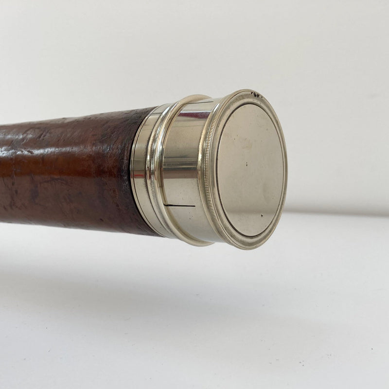 Mid Victorian Cased Single Draw Marine Telescope by Troughton & Simms London