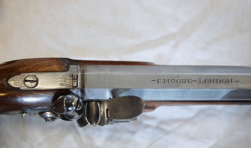Pair of Early Nineteenth Century Flintlock Duelling Pistols by Charles Moore London