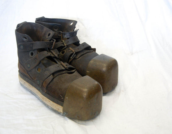 Early Twentieth Century Pair of Siebe Gorman Diving Boots - Jason Clarke Antiques