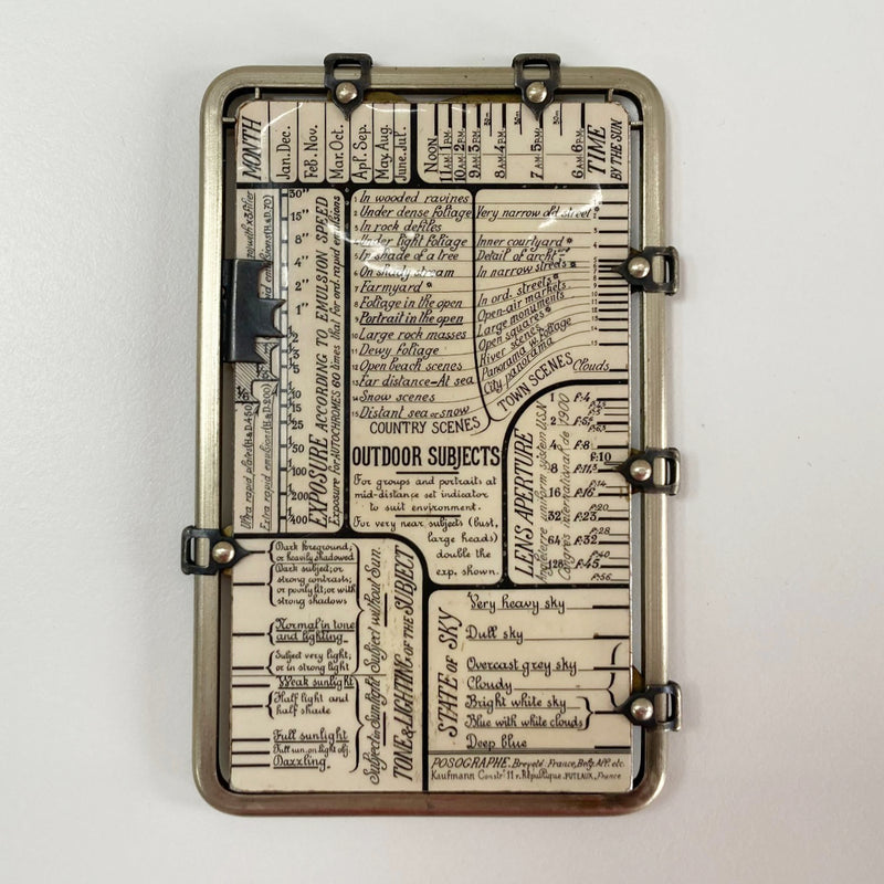 Le Posographe Photographic Exposure Calculating Machine by Auguste Kauffman