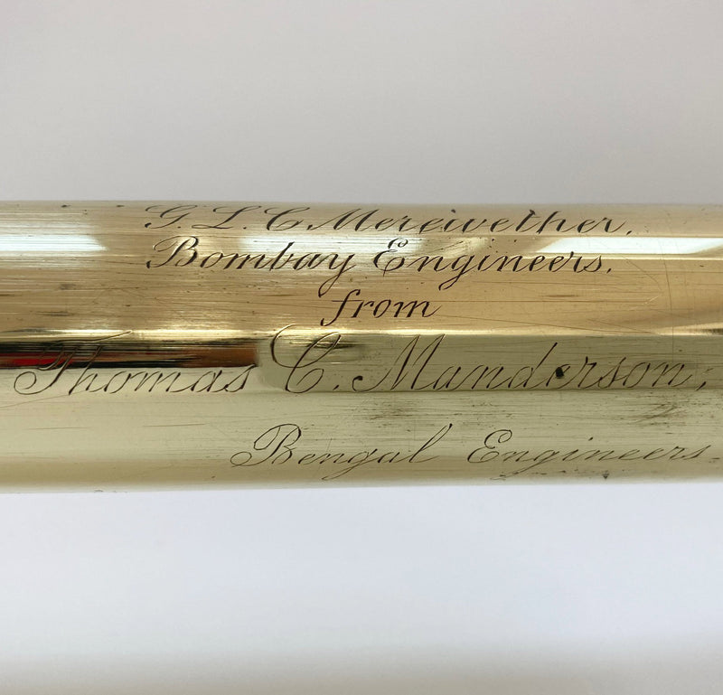 Victorian Telescope by Troughton & Simms with East India Company Engineers Dedication