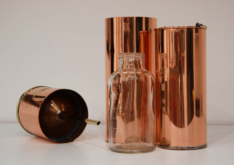 Edwardian Snowdon Pattern Copper Rain Gauge by Negretti & Zambra
